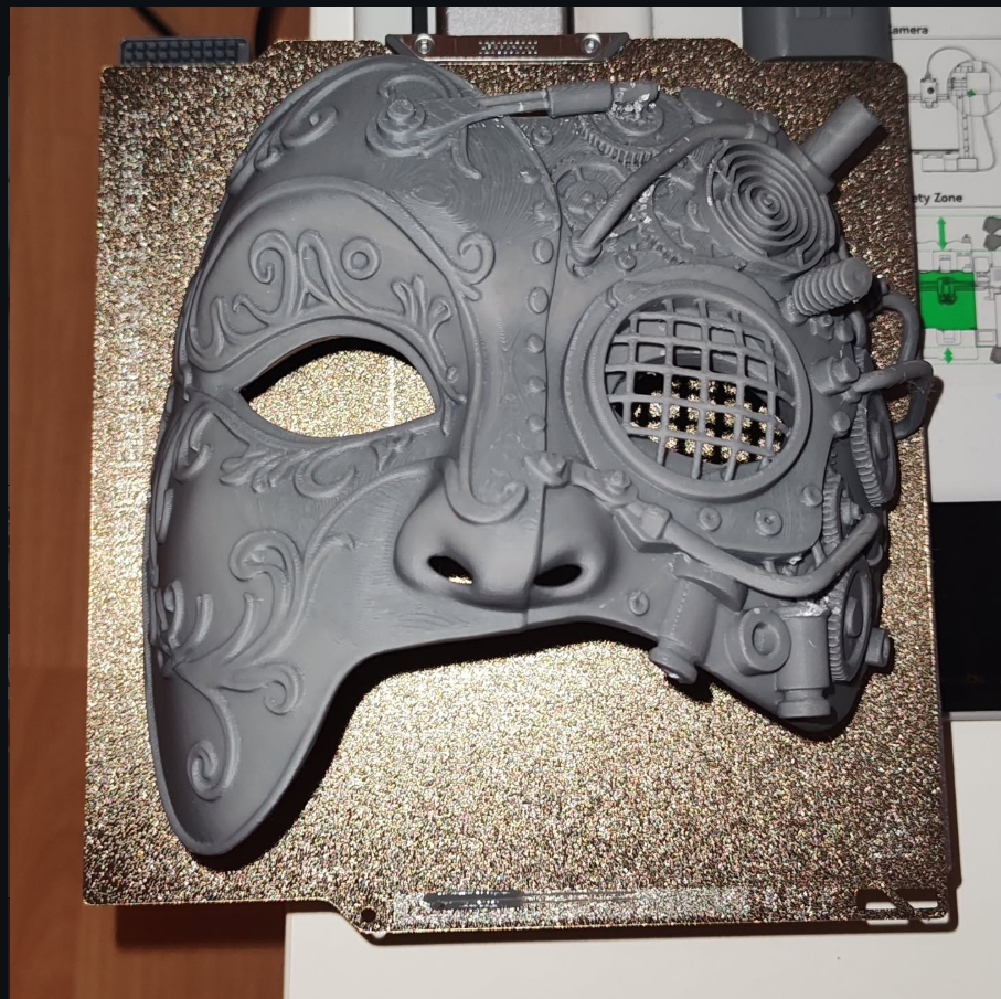 3D-gedruckte Steampunk-Maske von 3dGrende